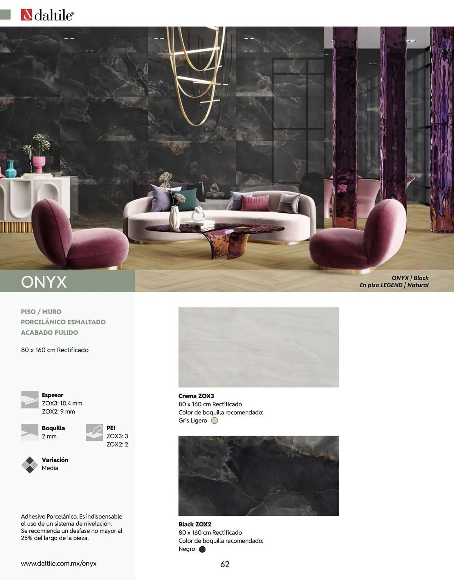 Catálogo de Catálogo Daltile 13 de enero al 31 de diciembre 2026 - Pagina 62