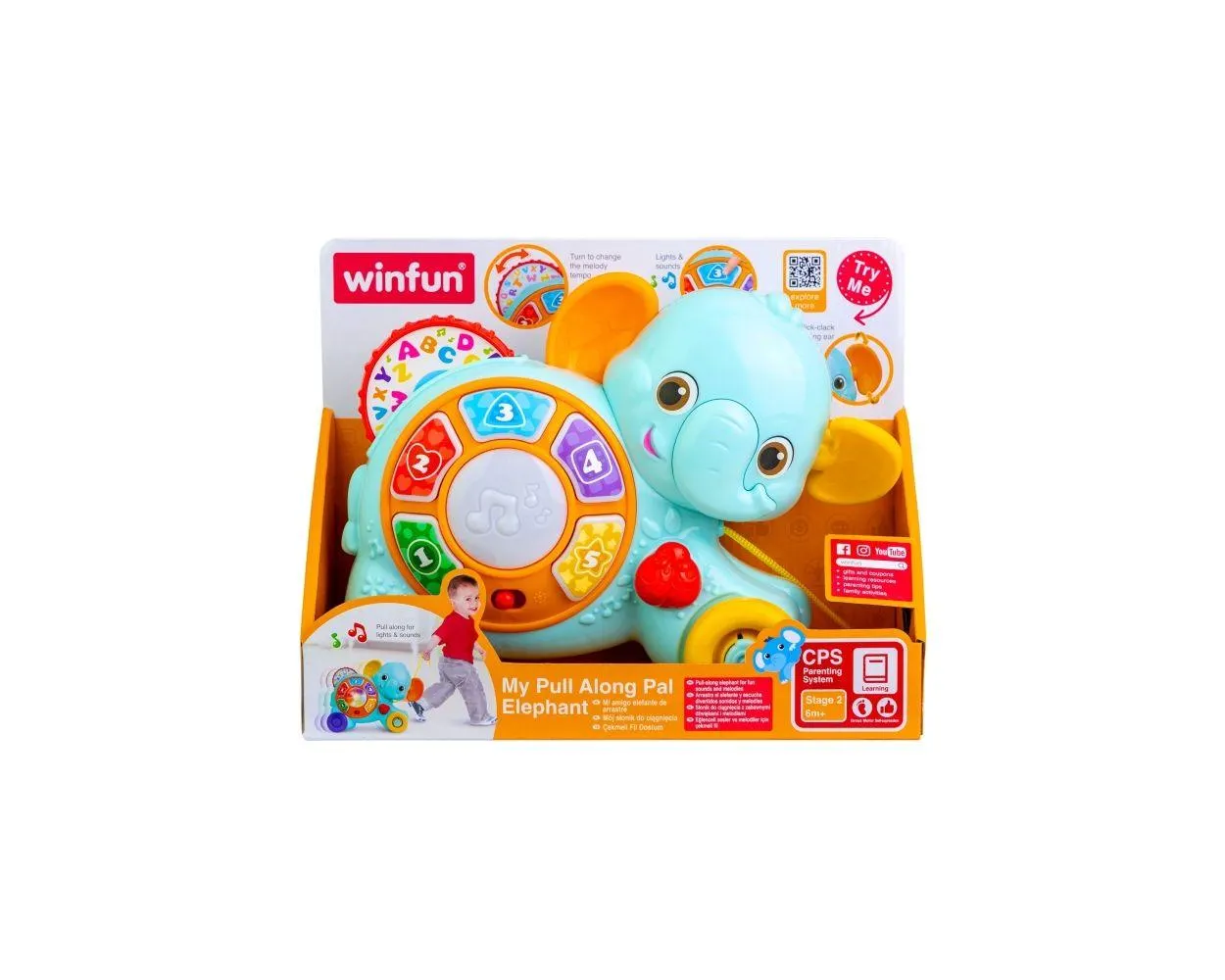 Elefante Interactivo Winfun con Luces y Sonido