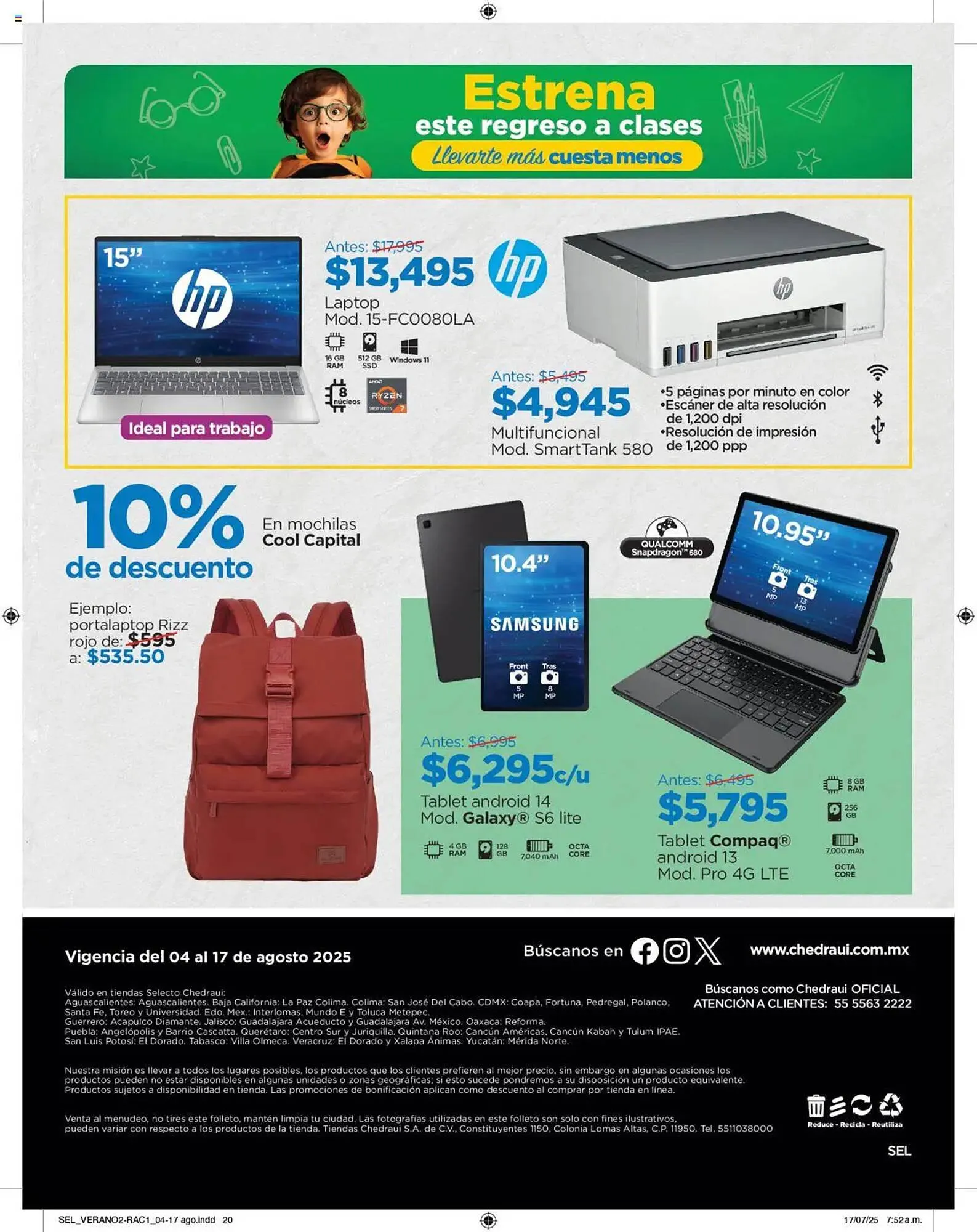 Catálogo de Catálogo Chedraui 4 de agosto al 18 de agosto 2025 - Pagina 20