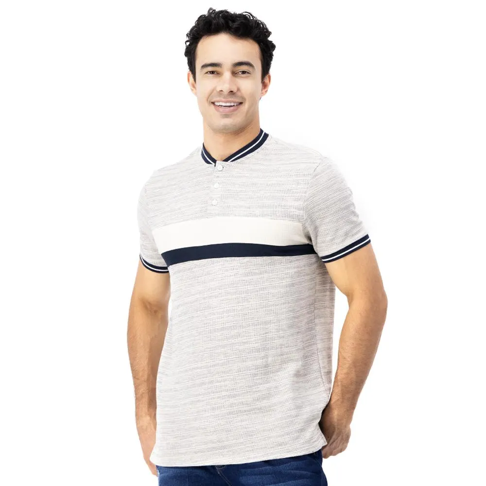 Playera Hummo Hombre Diseño Líneas En Cuello Y Mangas