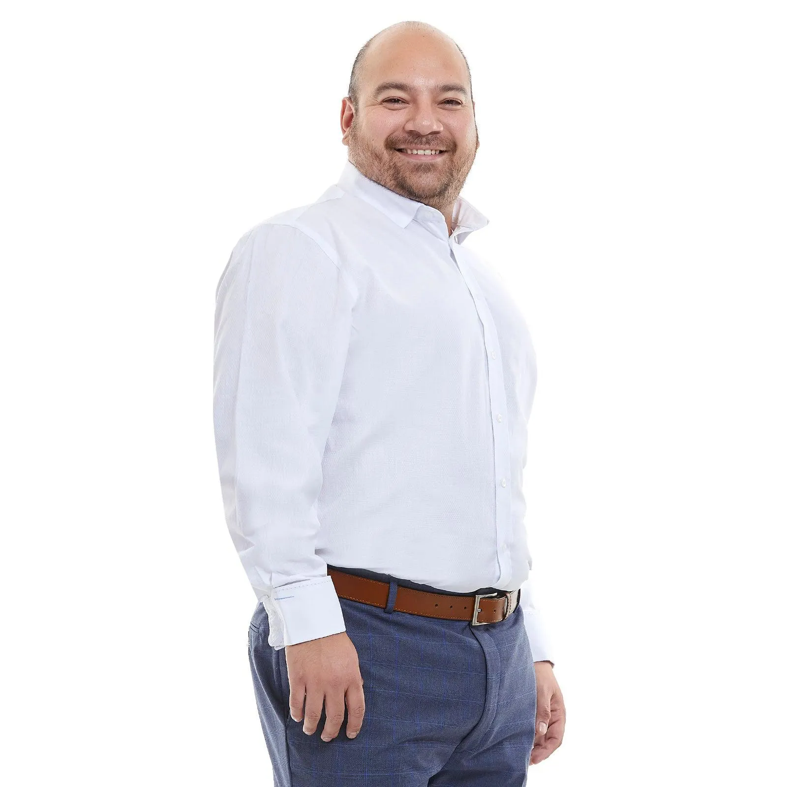 Camisa para hombre | Blanco | Tallas extras