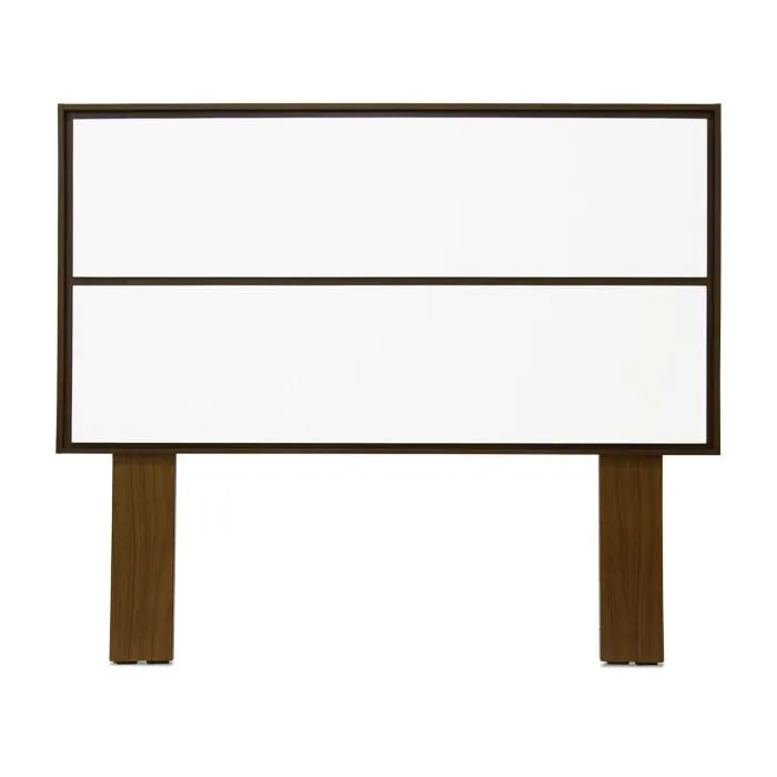 Cabecera Queen/mat Blanca/nogal Lev