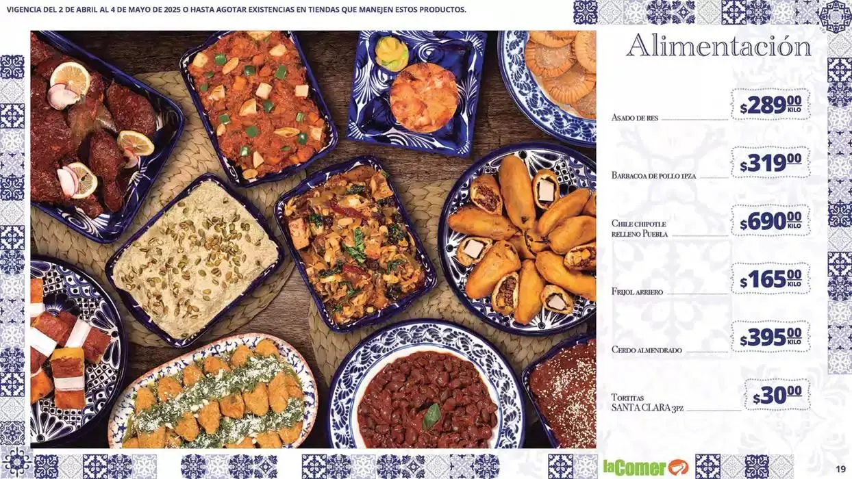 Catálogo de La Comer Puebla Rincones de México 2 de abril al 4 de mayo 2025 - Pagina 19