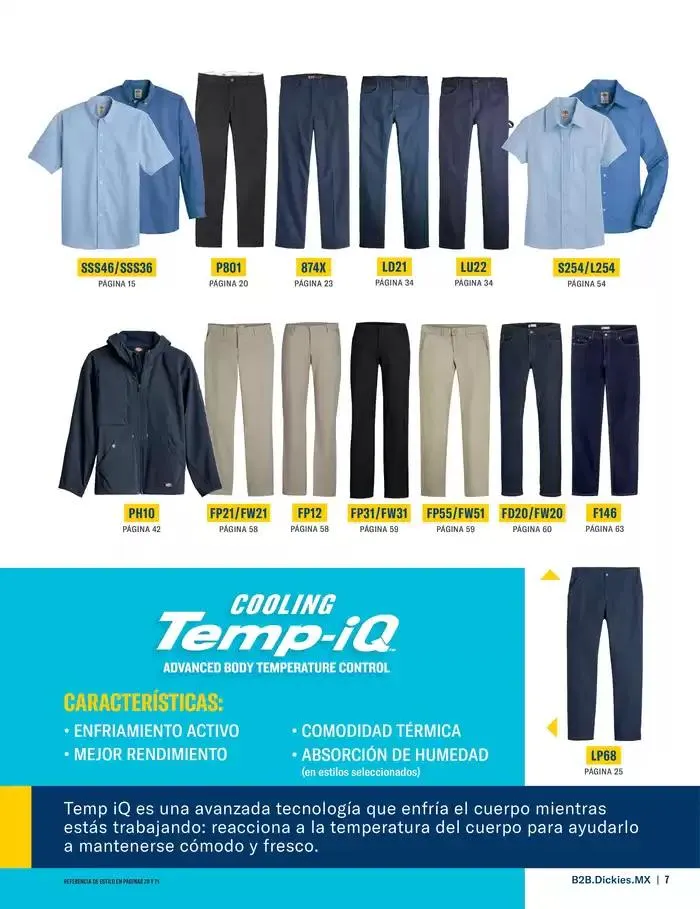 Catálogo de B2B Dickies Catalog 23 de octubre al 30 de abril 2025 - Pagina 7