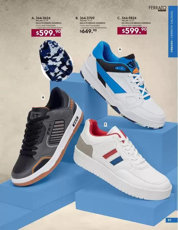 Catálogo de ANDREA | CALZADO CABALLERO 26 de enero al 24 de mayo 2025 - Pagina 91