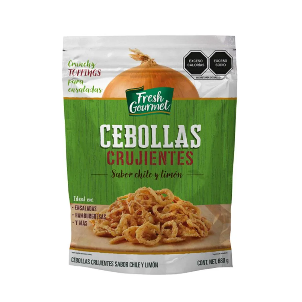 Cebollitas Crujientes Sabor Chile y Limón Fresh Gourmet 680 g