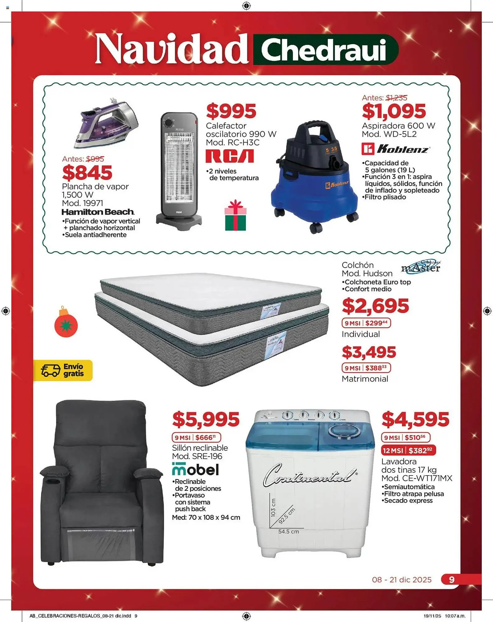 Catálogo de Folleto Chedraui 8 de diciembre al 22 de diciembre 2025 - Pagina 9