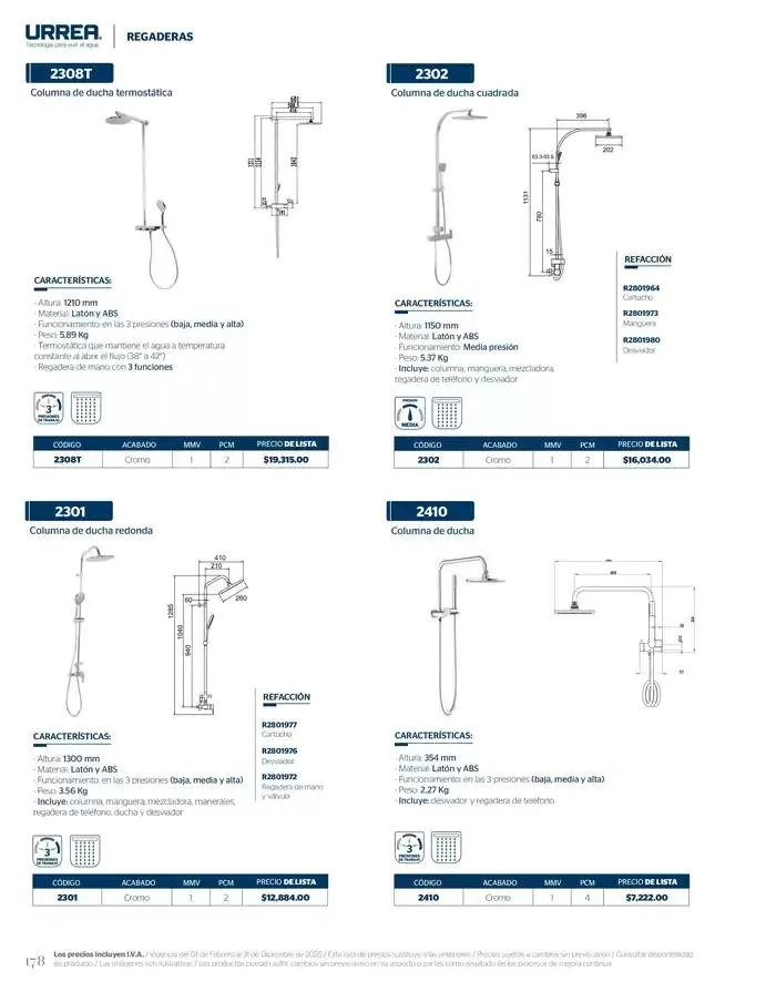 Catálogo de Catálogo Residencial 2025 28 de febrero al 28 de febrero 2026 - Pagina 184