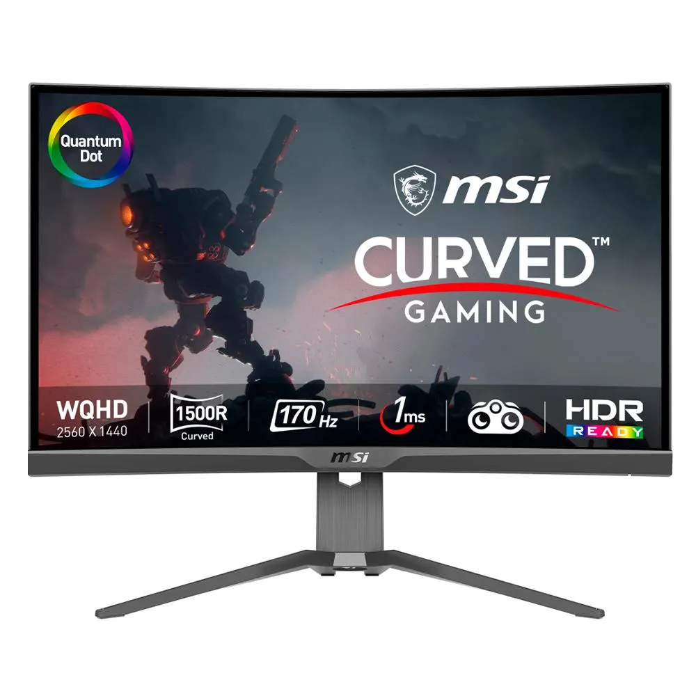 Monitor Gamer Curvo MSI MAG 275CQRF-QD LED 27" / Quad HD / Ultra Wide / FreeSync / 170Hz / HDMI / Negro / MAG 275CQRF-QD