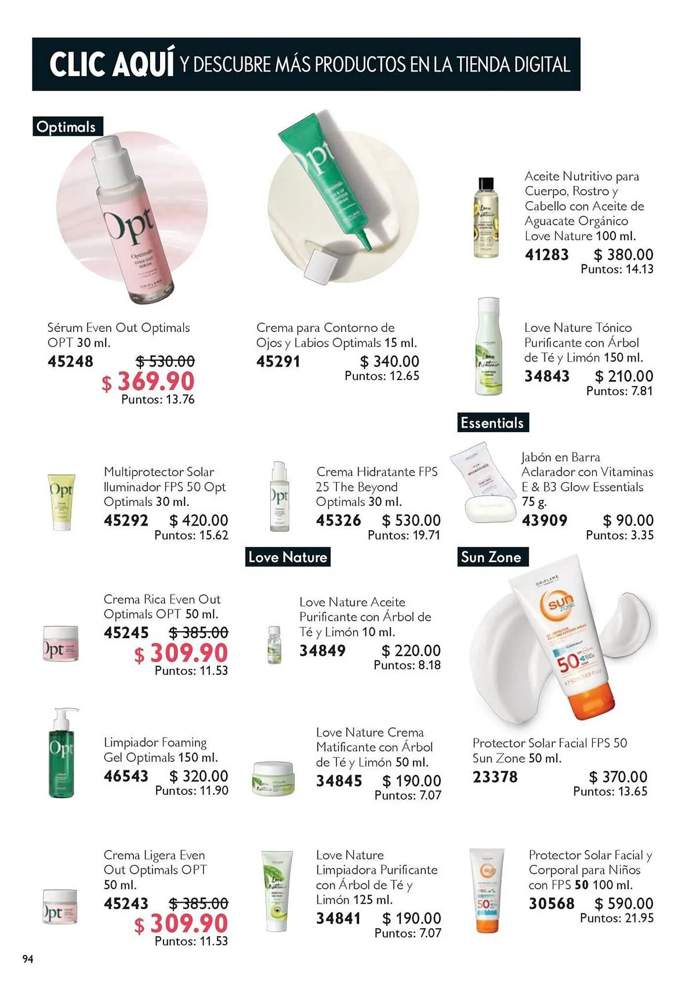 Catálogo de Catálogo Oriflame 6 de octubre al 31 de octubre 2025 - Pagina 94