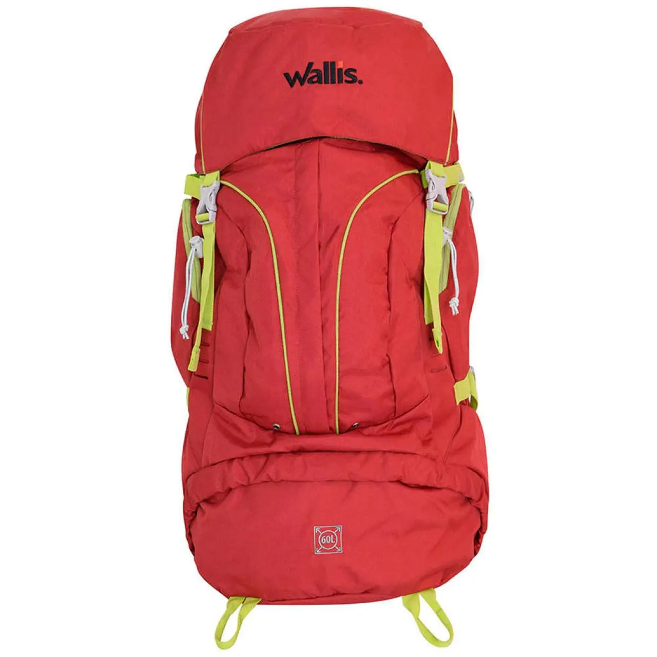 Mochila para montaña ZONGLA 60 L, rojo