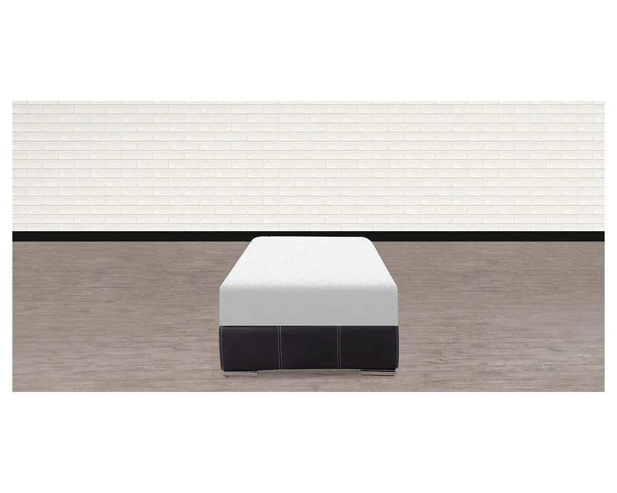 Base de Cama Individual Vielka Negro Vinipiel