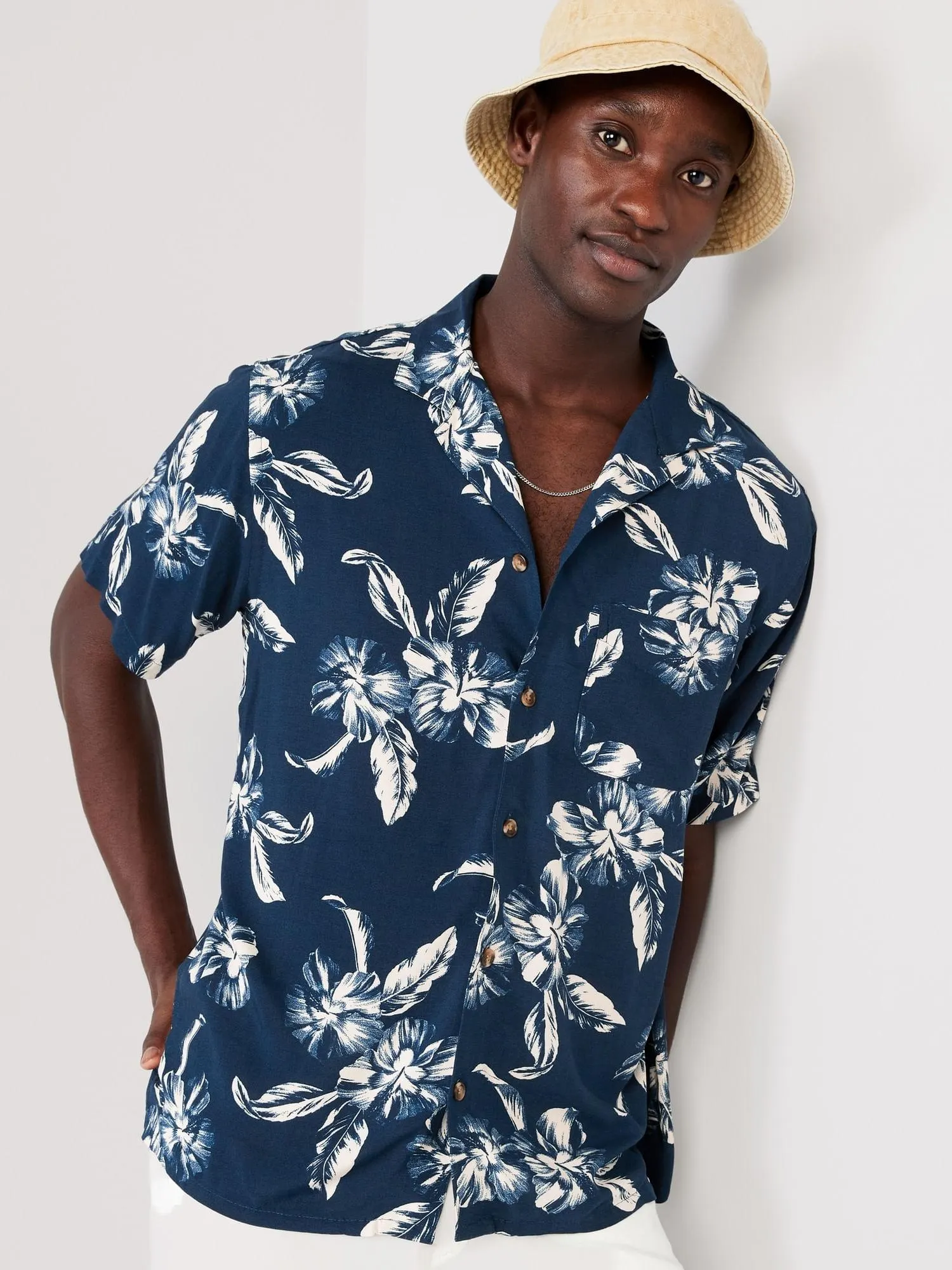 Camisa de manga corta estampada Old Navy para Hombre