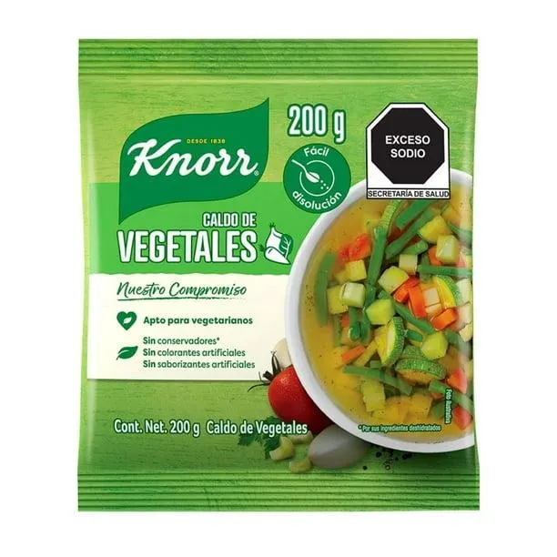 Caldo de vegetales Knorr en polvo 200 g