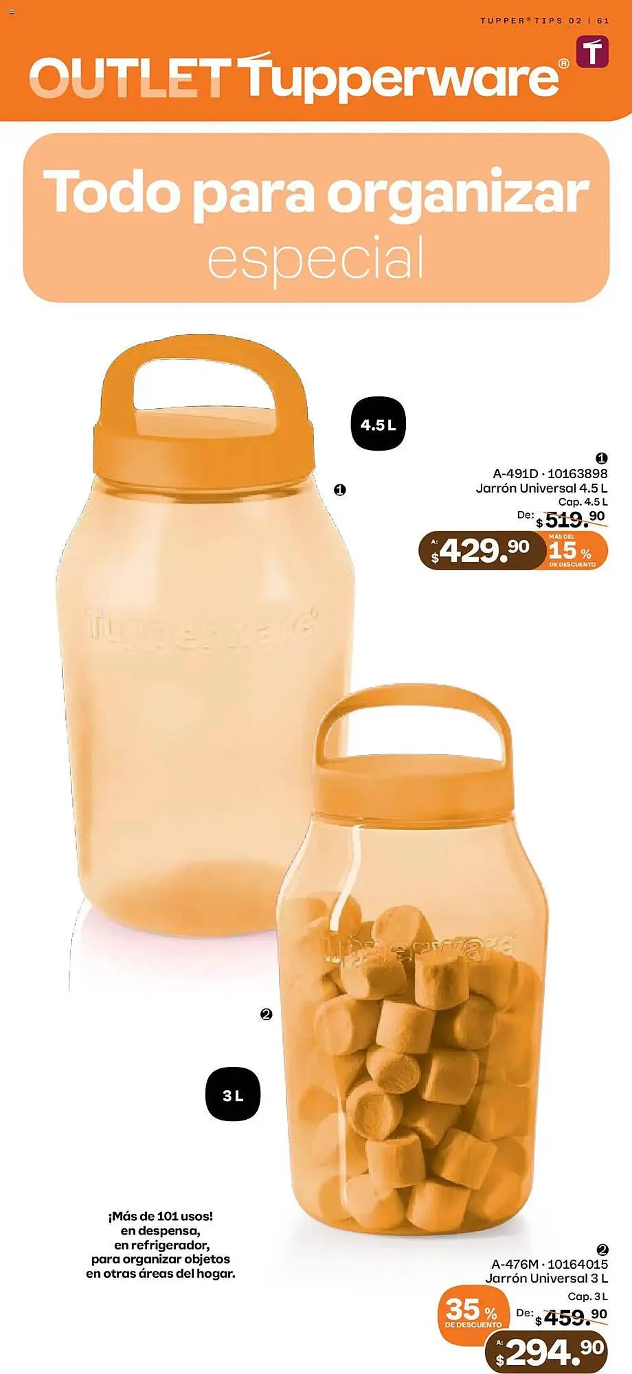 Catálogo de Catálogo Tupperware 27 de enero al 23 de febrero 2025 - Pagina 61