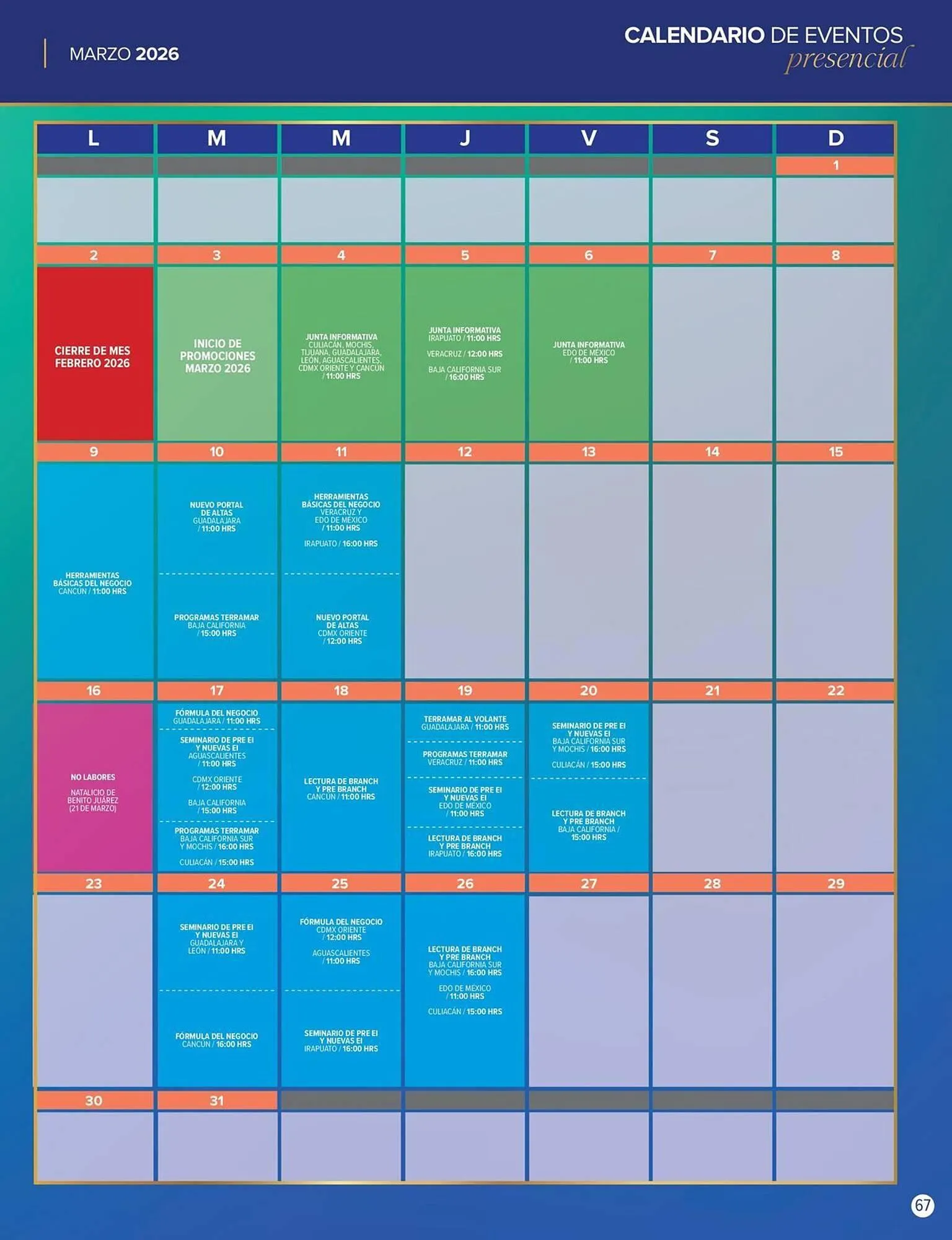 Catálogo de Catálogo Terramar Brands 1 de marzo al 31 de marzo 2026 - Pagina 67