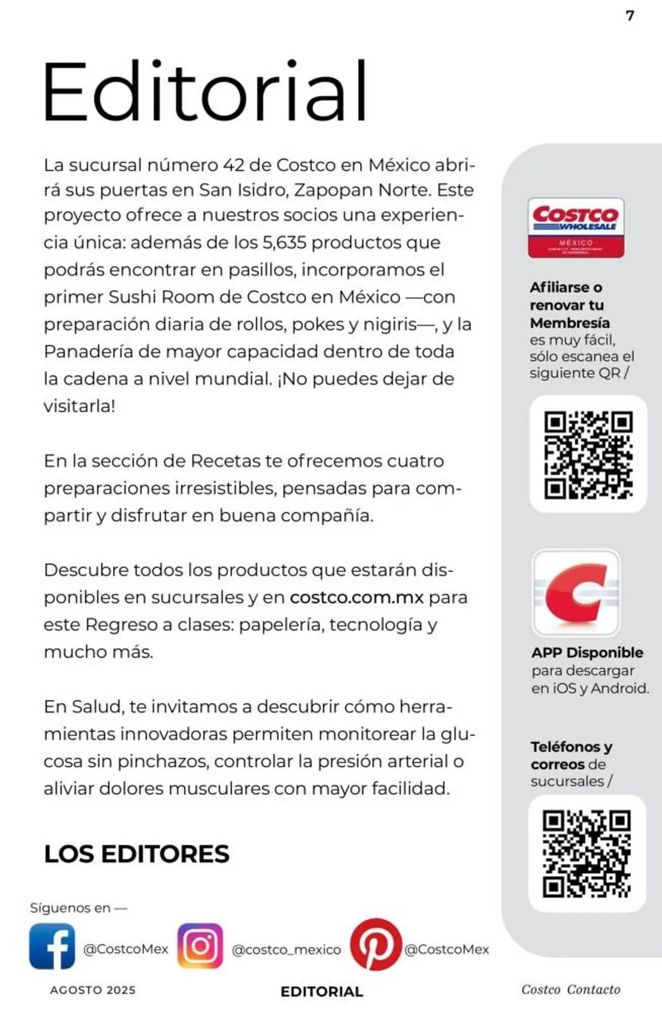 Catálogo de Catálogo Costco 1 de agosto al 31 de agosto 2025 - Pagina 7