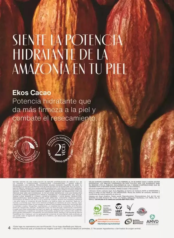 Catálogo de Avon Folleto Natura C5 6 de febrero al 31 de diciembre 2025 - Pagina 4