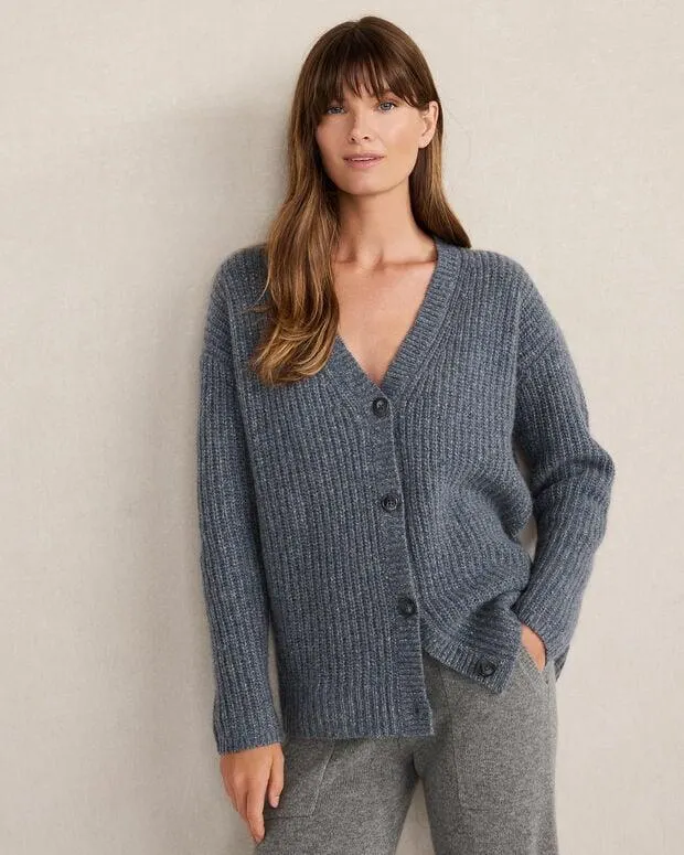 Marled Cashmere Cardigan