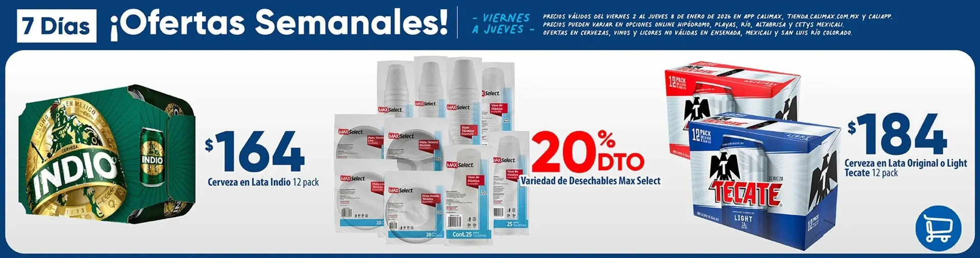 Catálogo de Folleto Calimax 6 de enero al 8 de enero 2026 - Pagina 1