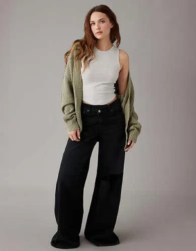 AE Daily Fave Top sin Mangas con Cuello Alto