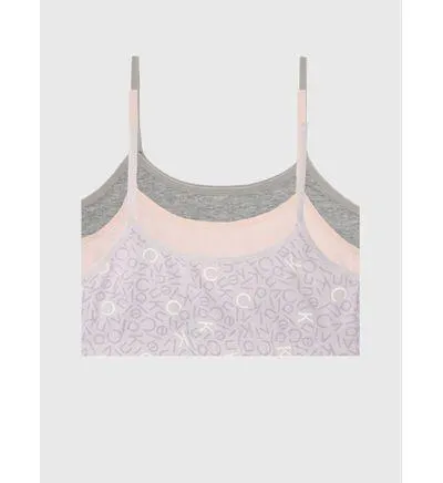 Bralette Calvin Klein Classic Crop Paquete de 3 Niña Multicolor