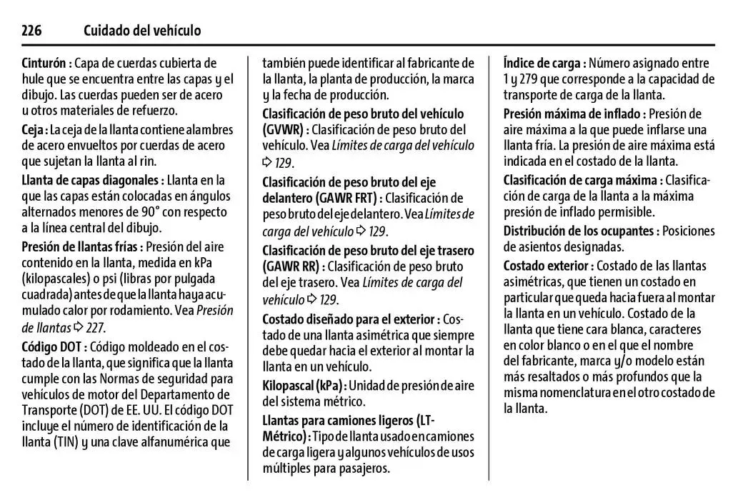 Catálogo de BrightDrop 400 Y BrightDrop 600 Manual del propietario 22 de enero al 31 de diciembre 2025 - Pagina 227