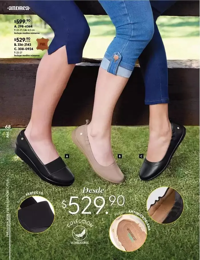 Catálogo de ANDREA | CALZADO CONFORT 26 de enero al 24 de mayo 2025 - Pagina 68