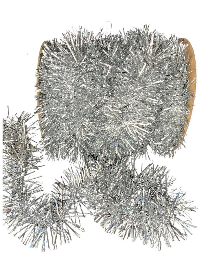 Escarcha navideña color Plata de 9cm * 20m