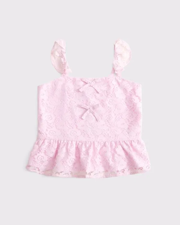 lace bow top