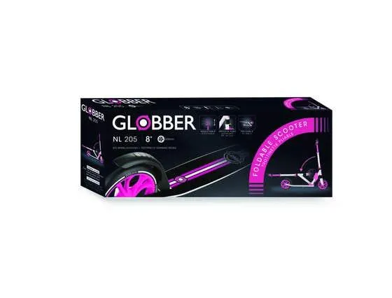 Globber NL Scooter Blanco Con Rosa 205mm 684-110-2