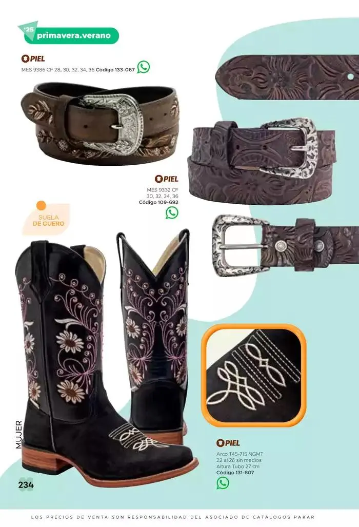Catálogo de Pakar Mujer 31 de enero al 31 de agosto 2025 - Pagina 234