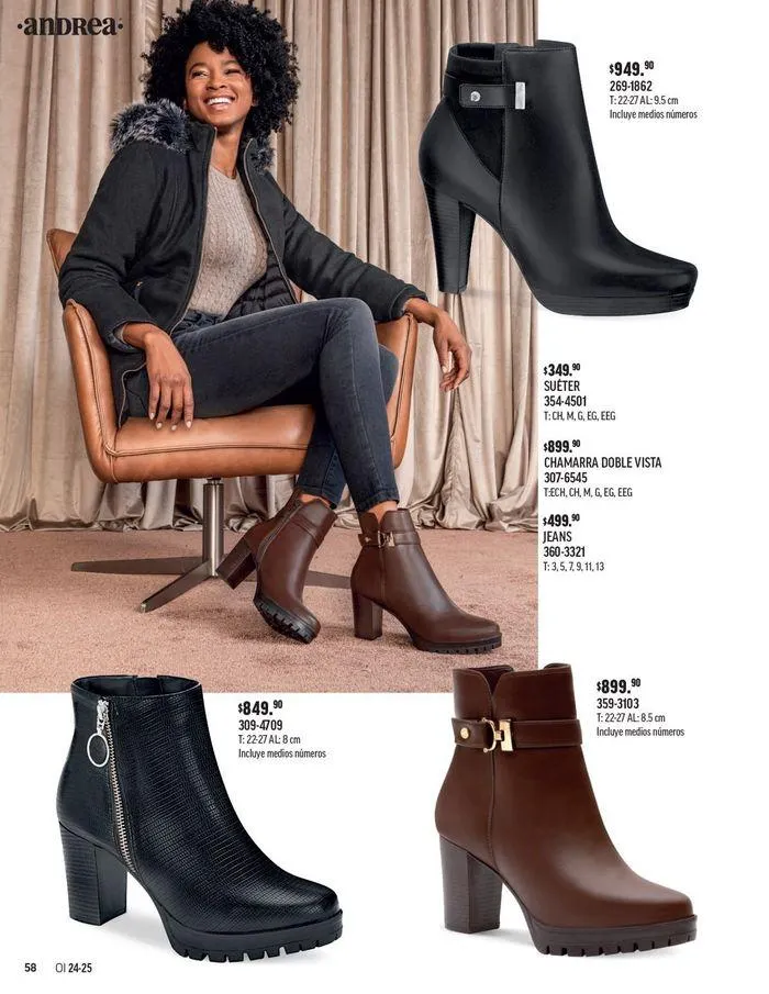 Catálogo de ANDREA - CALZADO DAMA 26 de agosto al 25 de enero 2025 - Pagina 153