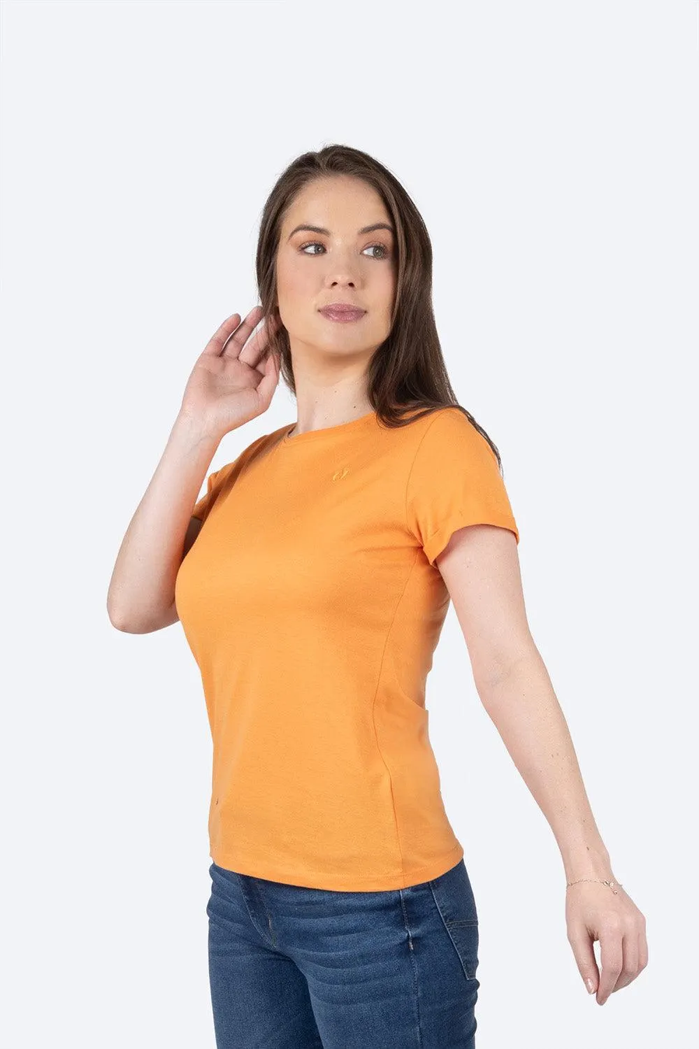 Playera básica cuello redondo