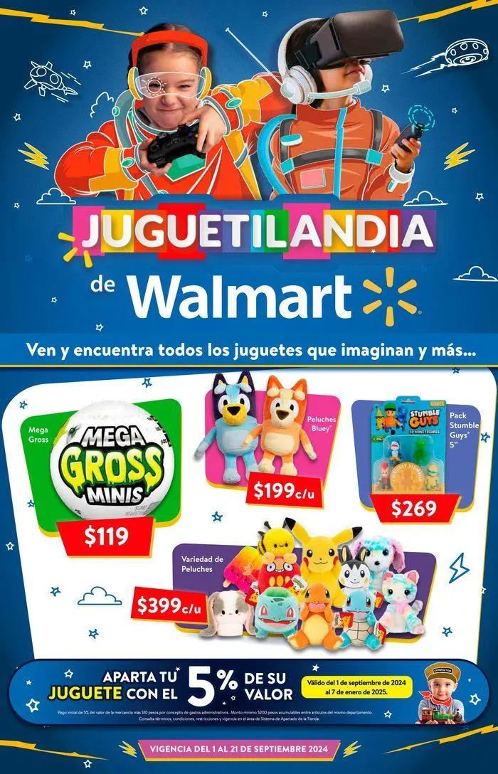 Catálogo de Walmart Juguetilandia 4 de septiembre al 21 de septiembre 2024 - Pagina 1