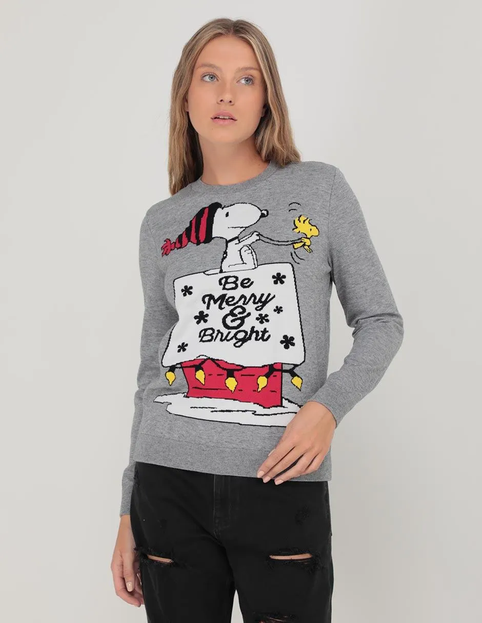 Suéter navideño That's It cuello redondo para mujer