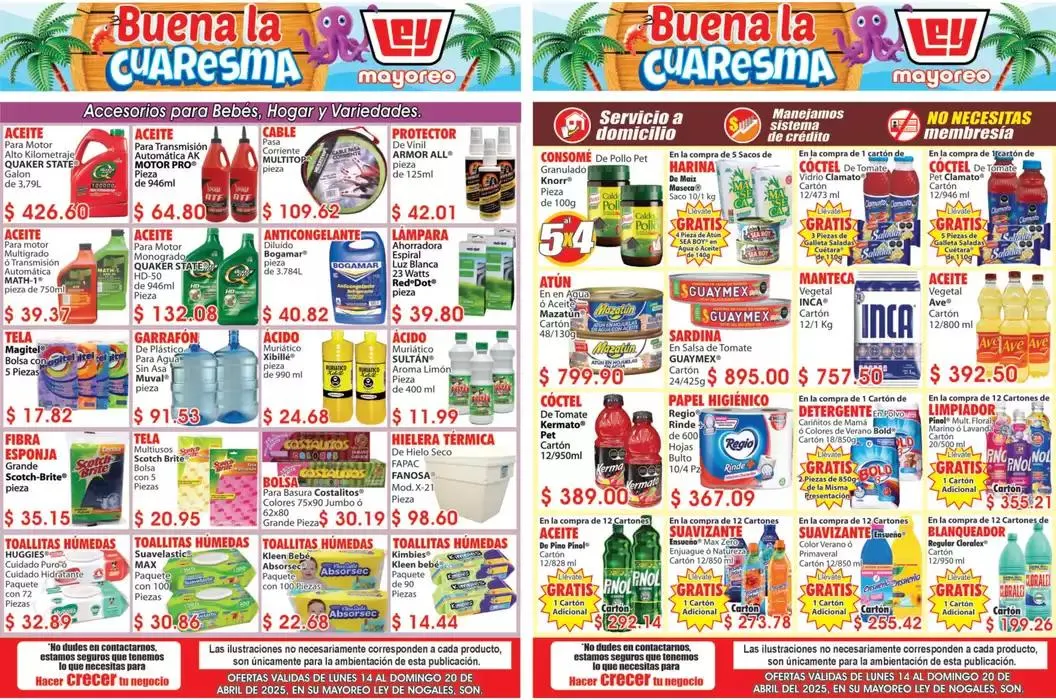 Catálogo de Nuestras mejores gangas 14 de abril al 20 de abril 2025 - Pagina 1