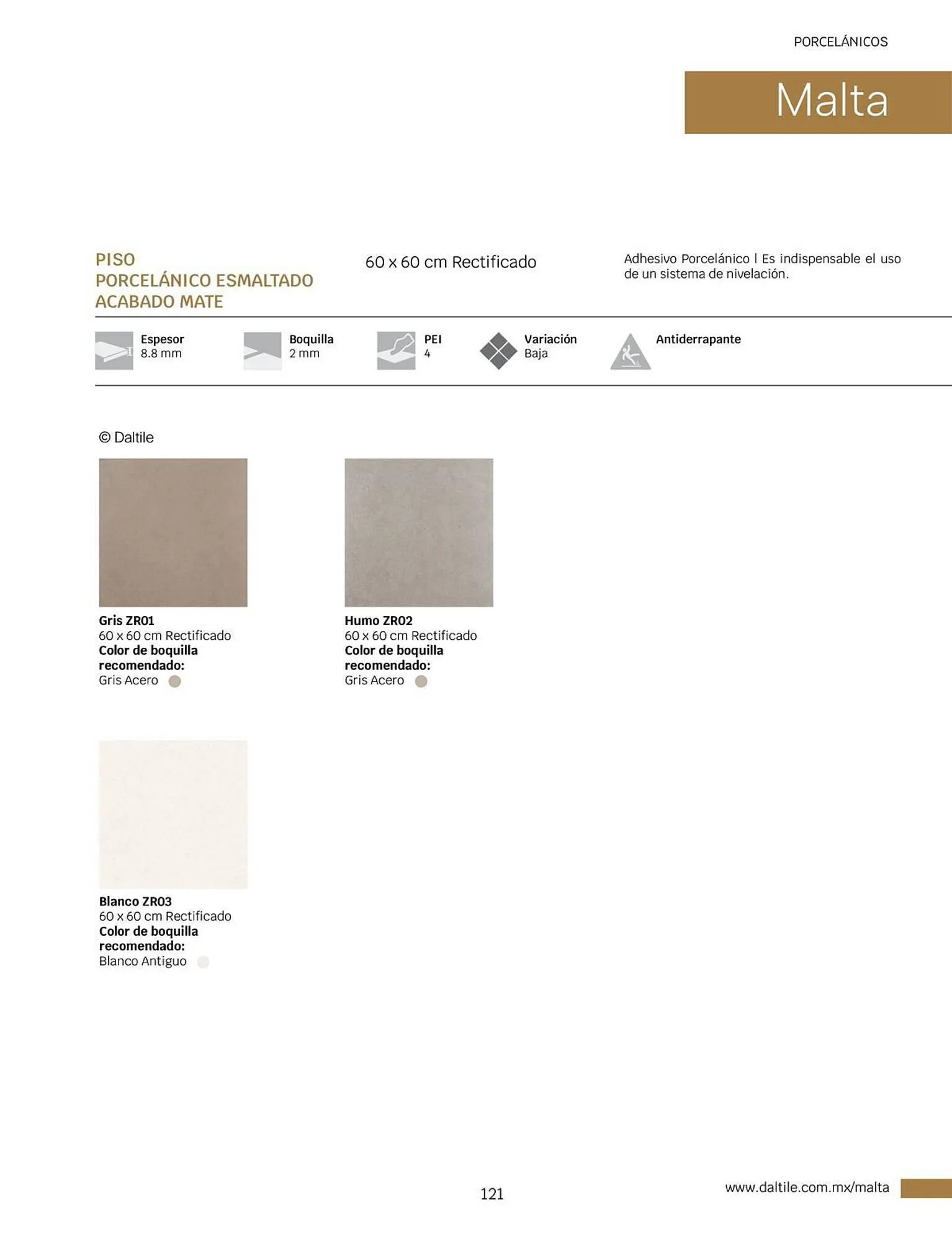 Catálogo de Catálogo Daltile 1 de enero al 31 de diciembre 2024 - Pagina 121