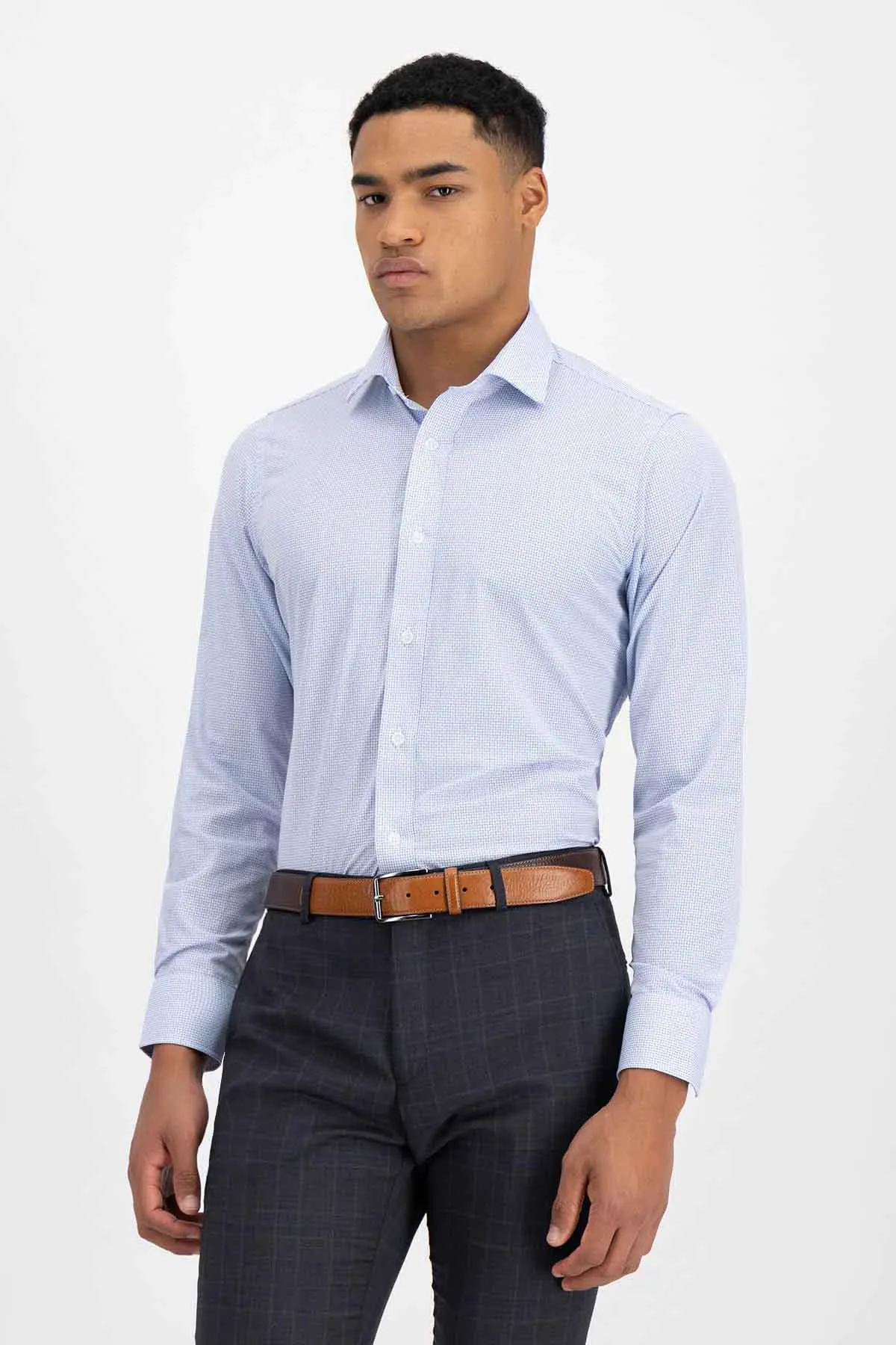 Camisa Vestir Roberts Red Blanco Slim Fit