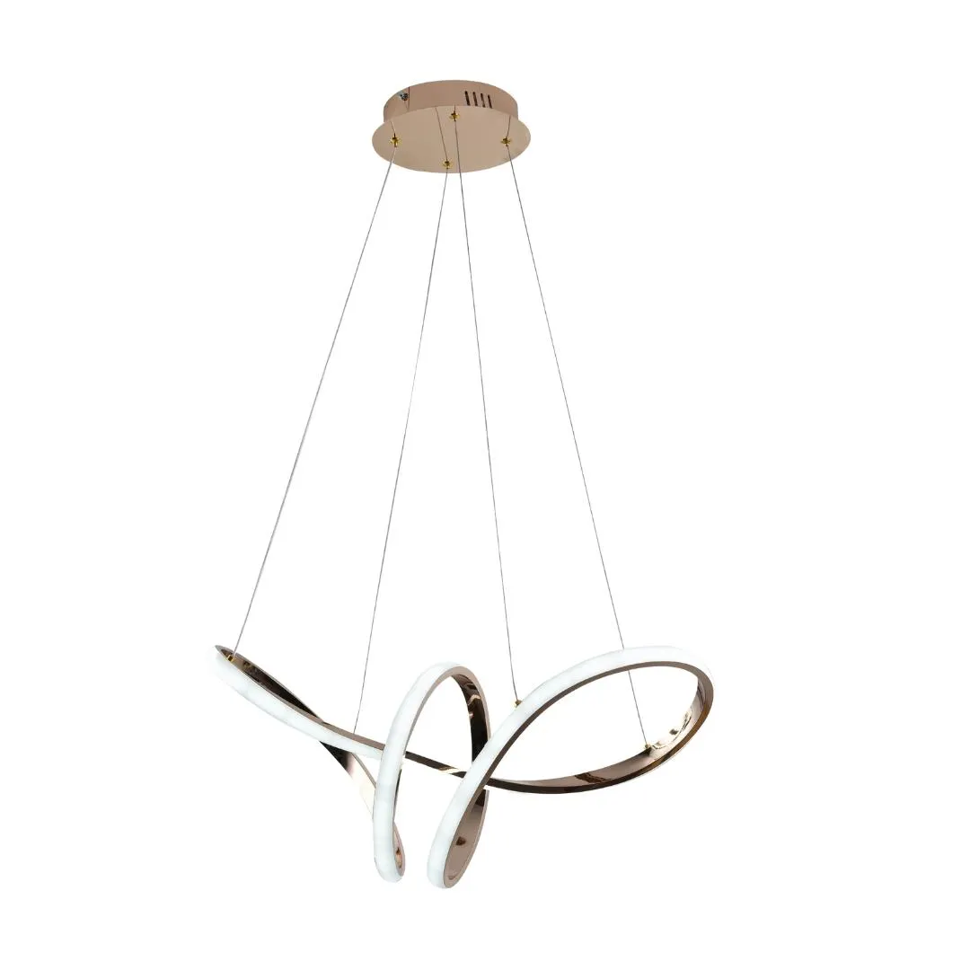 Lampara Colgante Led Moderno a Control Remoto con Dimer de Intensidad y Temperatura de Color mas 3 Cambios de Luz Altura Regulable 74w