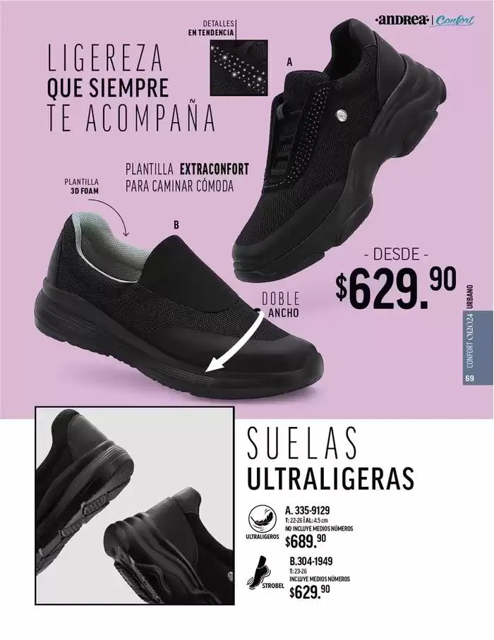 Catálogo de ANDREA - CALZADO CONFORT 26 de agosto al 25 de enero 2025 - Pagina 67