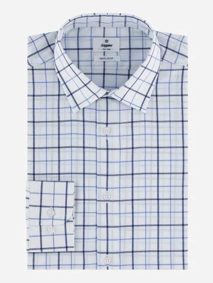 Camisa Business Casual Algodón Étamine a Cuadros