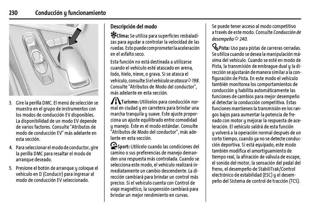 Catálogo de Chevrolet Corvette Stingray Manual del propietario 22 de enero al 31 de diciembre 2025 - Pagina 231