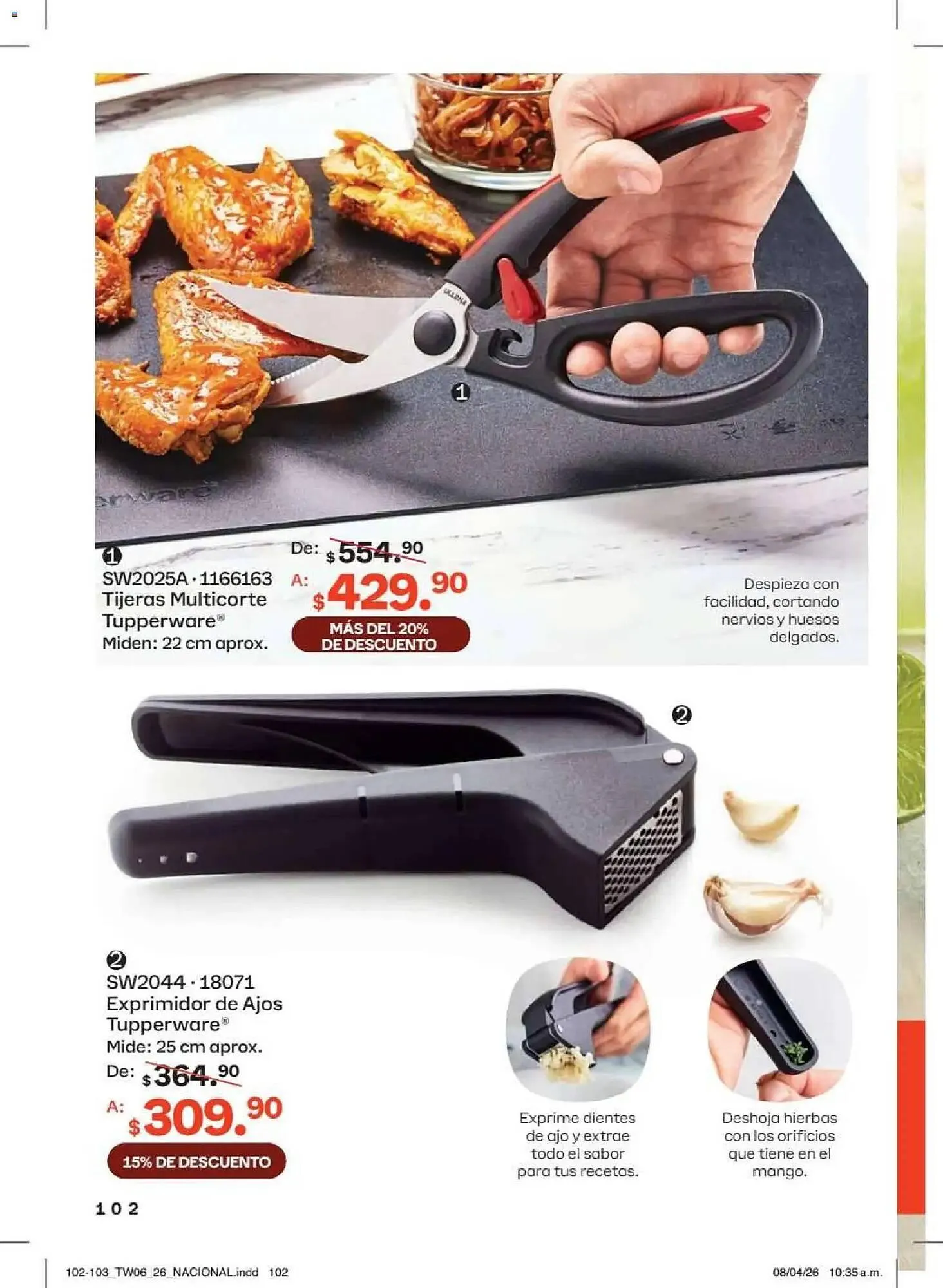 Catálogo de Catálogo Tupperware 18 de mayo al 14 de junio 2026 - Pagina 102