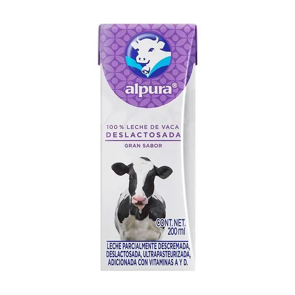 Leche Alpura deslactosada 200 ml