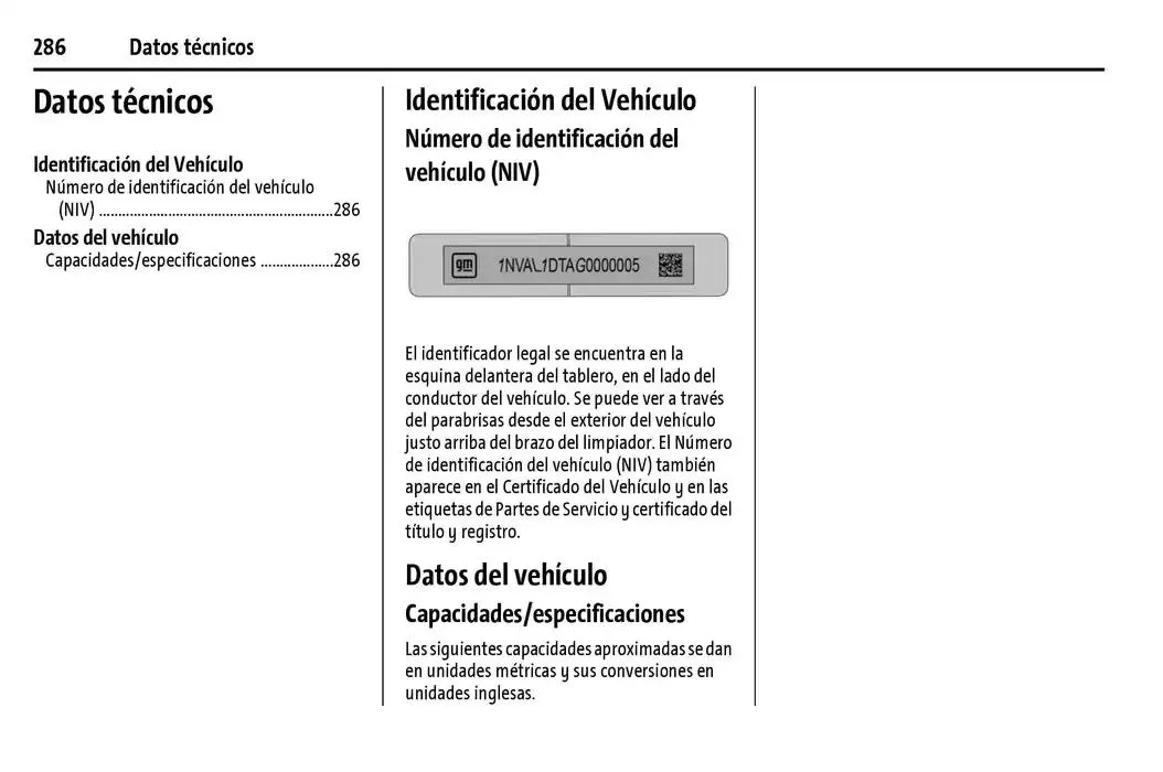 Catálogo de BrightDrop 400 Y BrightDrop 600 Manual del propietario 22 de enero al 31 de diciembre 2025 - Pagina 287