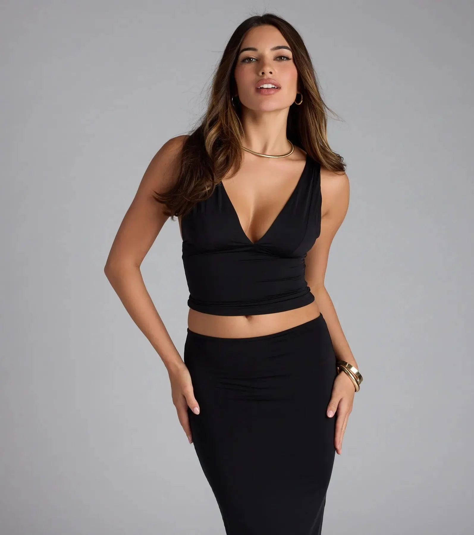 Serenade Me V-Neck Crop Top