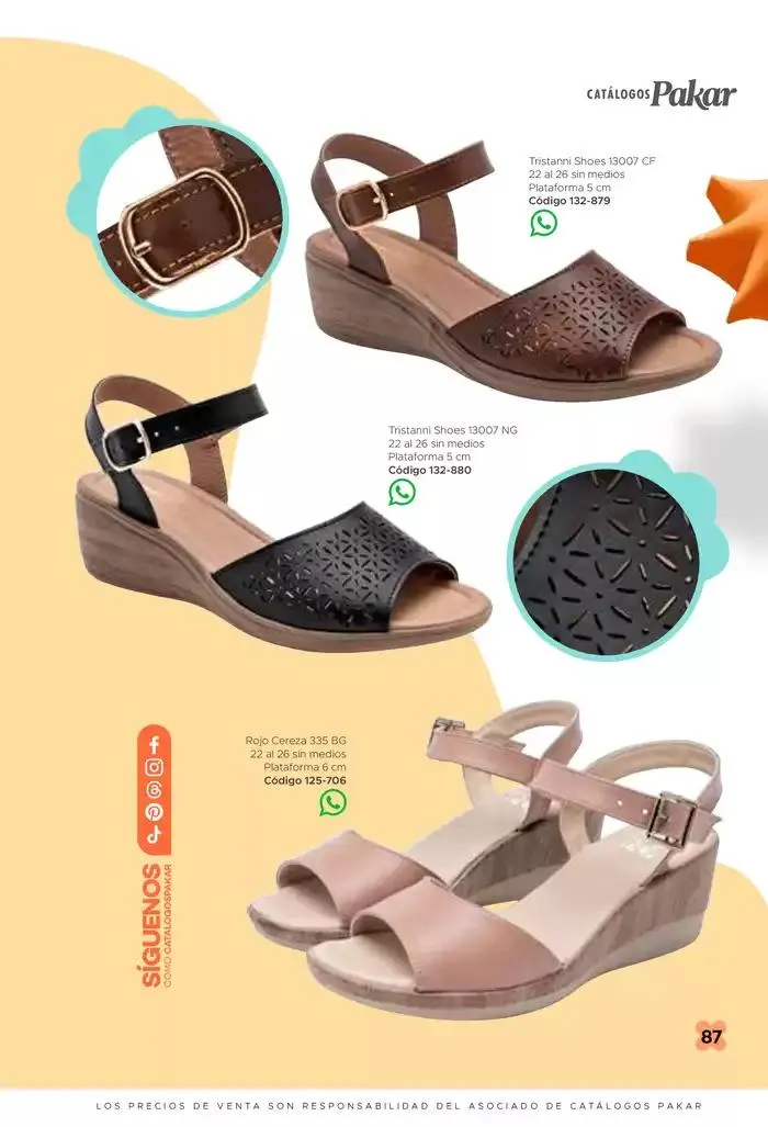Catálogo de Pakar Sandalia 31 de enero al 31 de mayo 2025 - Pagina 87