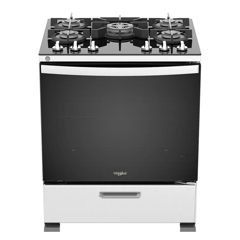 Estufa de Gas Side Door Al Piso 30" con 5 quemadores Gris