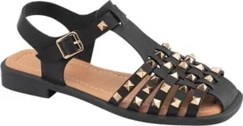 sandalia plana estoperoles